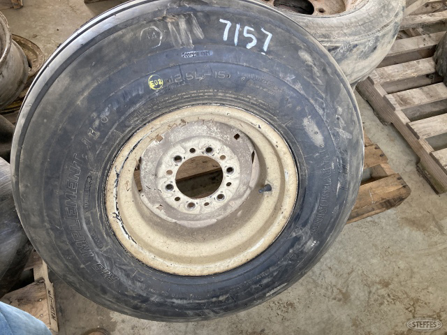12.5-15 implement tire on 6 bolt rim